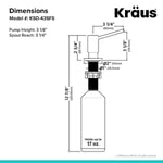 Kraus KSD-43SFS Mutfak Sabunu ve Losyon Dispenseri, Lekesiz Paslanmaz Çelik