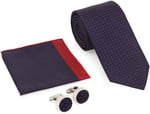 Kravat Kol Düğmesi Hediyelik Set-Brianze KMK-20