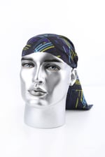 Kravatkolik 80's Siyah Mavi Bandana BND72