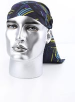 Kravatkolik 80's Siyah Mavi Bandana BND72