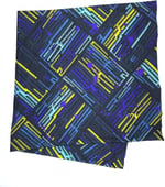 Kravatkolik 80's Siyah Mavi Bandana BND72