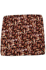 Kravatkolik Bordo Motif Baskılı İpek Mendil SPS210