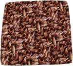 Kravatkolik Bordo Motif Baskılı İpek Mendil SPS210