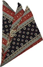 Kravatkolik Çok Renkli Motif Baskılı İpek Mendil SPS326