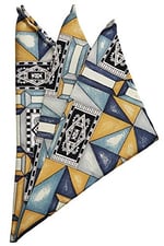 Kravatkolik Çok Renkli Motif Baskılı İpek Mendil SPS412
