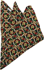 Kravatkolik Çok Renkli Motif Baskılı İpek Mendil SPS259