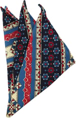 Kravatkolik Çok Renkli Motif Baskılı İpek Mendil SPS151