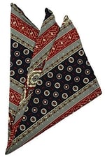 Kravatkolik Çok Renkli Motif Baskılı İpek Mendil SPS326