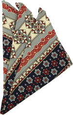 Kravatkolik Çok Renkli Motif Baskılı İpek Mendil SPS198