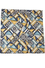 Kravatkolik Çok Renkli Motif Baskılı İpek Mendil SPS412