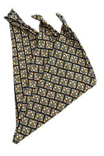 Kravatkolik Gri Motif Baskılı İpek Mendil SPS160