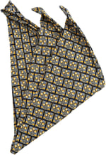 Kravatkolik Gri Motif Baskılı İpek Mendil SPS160