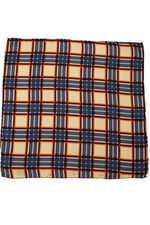 Kravatkolik Krem Motif Baskılı İpek Mendil SPS417