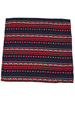 Kravatkolik Lacivert Motif Baskı İpek Mendil SPS194
