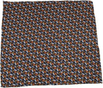 Kravatkolik Lacivert Motif Baskılı İpek Mendil SPS113