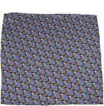 Kravatkolik Mavi Motif Baskılı İpek Mendil SPS137