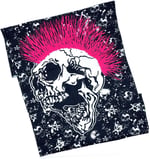 Kravatkolik Punk Skull Siyah Fuşya Bandana BND14