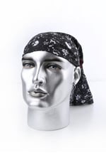 Kravatkolik Punk Skull Siyah Fuşya Bandana BND14