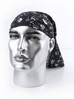 Kravatkolik Punk Skull Siyah Fuşya Bandana BND14