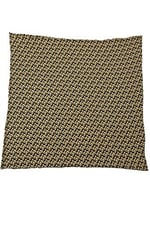 Kravatkolik Sarı - Lacivert Motif Baskılı İpek Mendil SPS405
