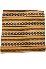 Kravatkolik Sarı Motif Baskılı İpek Mendil SPS293