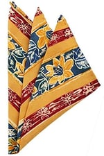 Kravatkolik Sarı Motif Baskılı İpek Mendil SPS205