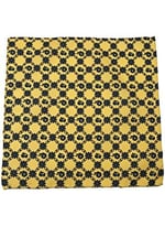 Kravatkolik Sarı Motif Baskılı İpek Mendil SPS286
