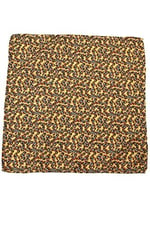 Kravatkolik Sarı Motif Baskılı İpek Mendil SPS431