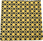 Kravatkolik Sarı Motif Baskılı İpek Mendil SPS286