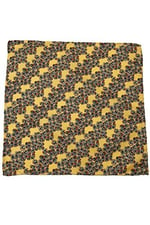 Kravatkolik Sarı Motif Baskılı İpek Mendil SPS333
