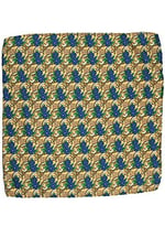 Kravatkolik Sarı Motif Baskılı İpek Mendil SPS246