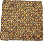 Kravatkolik Sarı Motif Baskılı İpek Mendil SPS431
