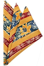 Kravatkolik Sarı Motif Baskılı İpek Mendil SPS205