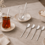 Krc Flame 6'lı Çay Kaşığı Platin