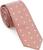 Krem Desenli Slim Kravat- SKAI-3