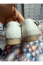 KREM, STRAPORA, SWİNG, LİNDY HOP, DANS VE SPOR AYAKKABISI, KAPALI BURUN, 1.5 CM TOPUK, DÜZ TABAN - Bedenler: 36 EU, 37 EU, 38 EU, 39 EU, 40 EU