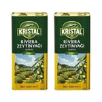Kristal Riviera Zeytinyağı Teneke, 5L, 2'li Paket