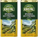 Kristal Riviera Zeytinyağı Teneke, 5L, 2'li Paket