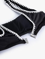 Kroşe Detaylı Bralet Bikini Üstü Pedli