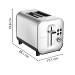 Krups First Toaster 2 Bölmeli Paslanmaz Çelik 850 Watt Ekmek Kızartma Makinesi - 7211003732 - Seçenekler: ekmek kızartma makinesi, filtre kahve makinesi, Su ısıtıcı