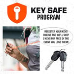 Kryptonite Kryptolok standart bisiklet kilidi + Kryptoflex 2017 kablo