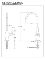 KS3195NML Magellan Design 1/4 Turn Water Filter Faucet, Oil Rubbed Bronze