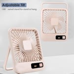 Küçük Masa Fanı, Taşınabilir USB Şarj Edilebilir, 2000mAh Pil ve LCD Ekranlı Eğilebilir Katlanabilir Kişisel Mini Fan, Güçlü Rüzgar, Ultra Sessiz, Ofis, Ev, Kamp için 5 Hız Modu
