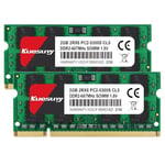 Kuesuny 4 GB Kit (2 x 2 GB) DDR2 667 MHz Sodimm Ram PC2-5300 PC2-5300S 1,8 V CL5 200 Pin 2RX8 ECC içermeyen tamponsuz dizüstü bilgisayar bellek modüllerinin yükseltilmesi
