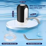 KUFUNG Taşınabilir Su Şişesi Pompası, 5 Galon Evrensel Şişe Elektrikli Su Sebili, Anahtarlı ve USB Şarjlı, Kamp, Mutfak, Atölye, Garaj (Siyah)
