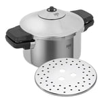 KUHN RIKON 3016 Düdüklü Tencere/Düdüklü Tencere DUROMATIC Inox Yan Sap Modeli, İndüksiyon, Paslanmaz Çelik, Gümüş, 4 Litre/24 cm