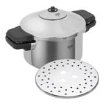 KUHN RIKON 3016 Düdüklü Tencere/Düdüklü Tencere DUROMATIC Inox Yan Sap Modeli, İndüksiyon, Paslanmaz Çelik, Gümüş, 4 Litre/24 cm