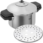 KUHN RIKON 3016 Düdüklü Tencere/Düdüklü Tencere DUROMATIC Inox Yan Sap Modeli, İndüksiyon, Paslanmaz Çelik, Gümüş, 4 Litre/24 cm
