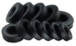 Kulaklık Pedi ve Yastığı - 65-110 mm, 7-10 cm Çeşitli Boyutlar (100 mm x 100 mm Siyah Deri)