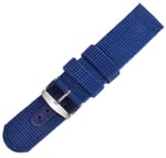 Kumaş Perlon Koyu Lacivert 24mm Spor Saat Kordonu Kayışı Nato Zul